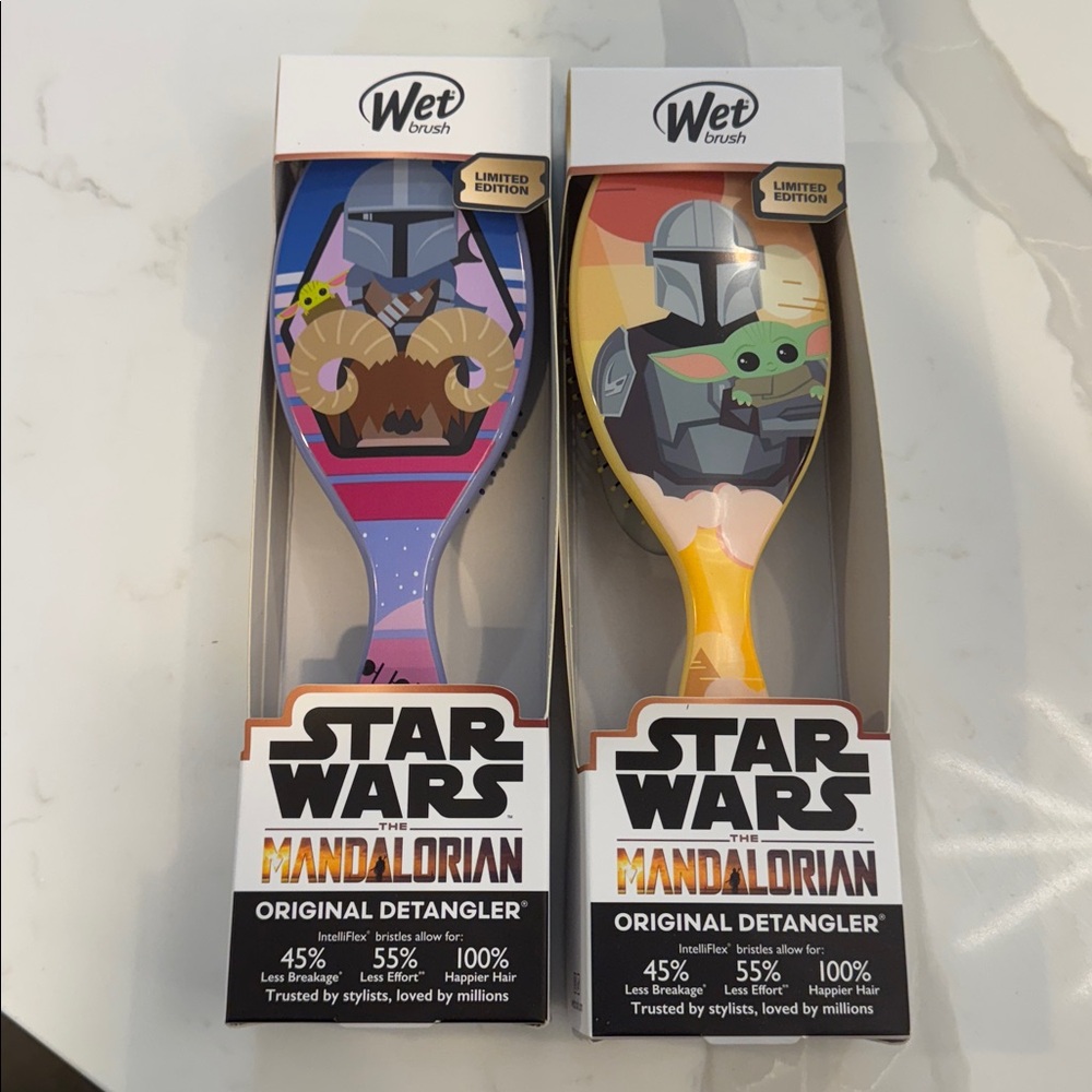 Wet brushes Star Wars original detangler less breakage happier hair